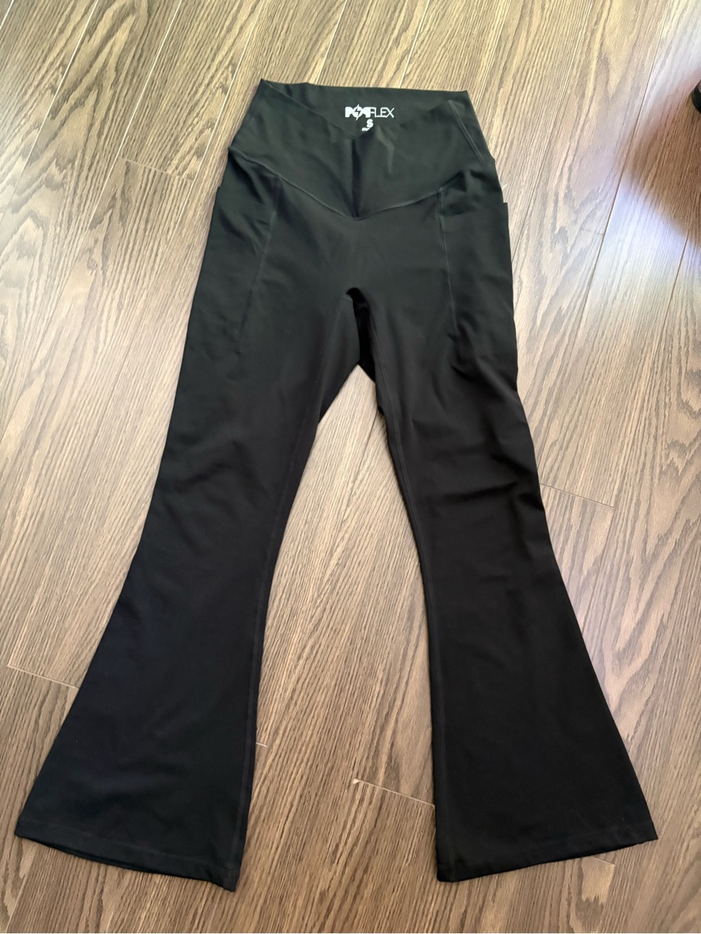 POPFLEX Black Flare Leggings